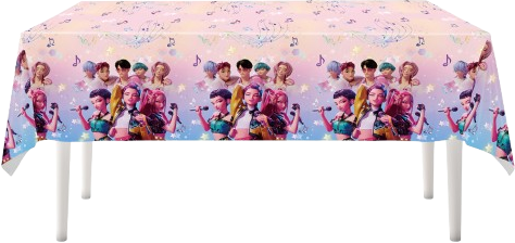 Vienkartinė Staltiesė K-POP DEMON HUNTERS Stiliaus 1 vnt 108x180 cm