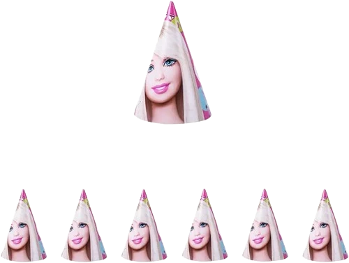 Vienkartinės kepuraitės Barbie, 10 vnt.