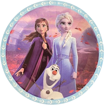 Vienkartinės lėkštutės „Frozen” 23cm – 10 vnt