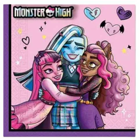 Usorteret Vienkartinės popierinės servetėlės Monster High, 20 vnt.