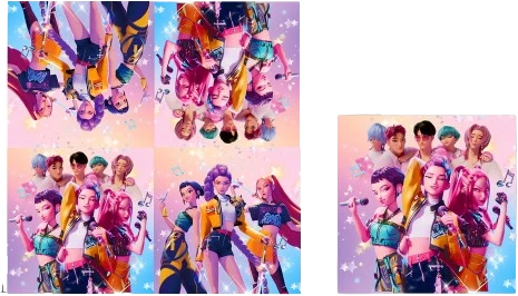Vienkartinės Servetėlės K-POP DEMON HUNTERS Stiliaus, 20 vnt.