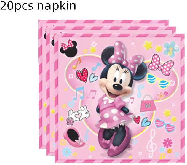 Vienkartinės servetėlės Minnie Mouse, 20 vnt.