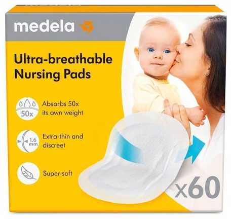 Medela Vienkartiniai Absorbentiniai Diskai 60Vnt