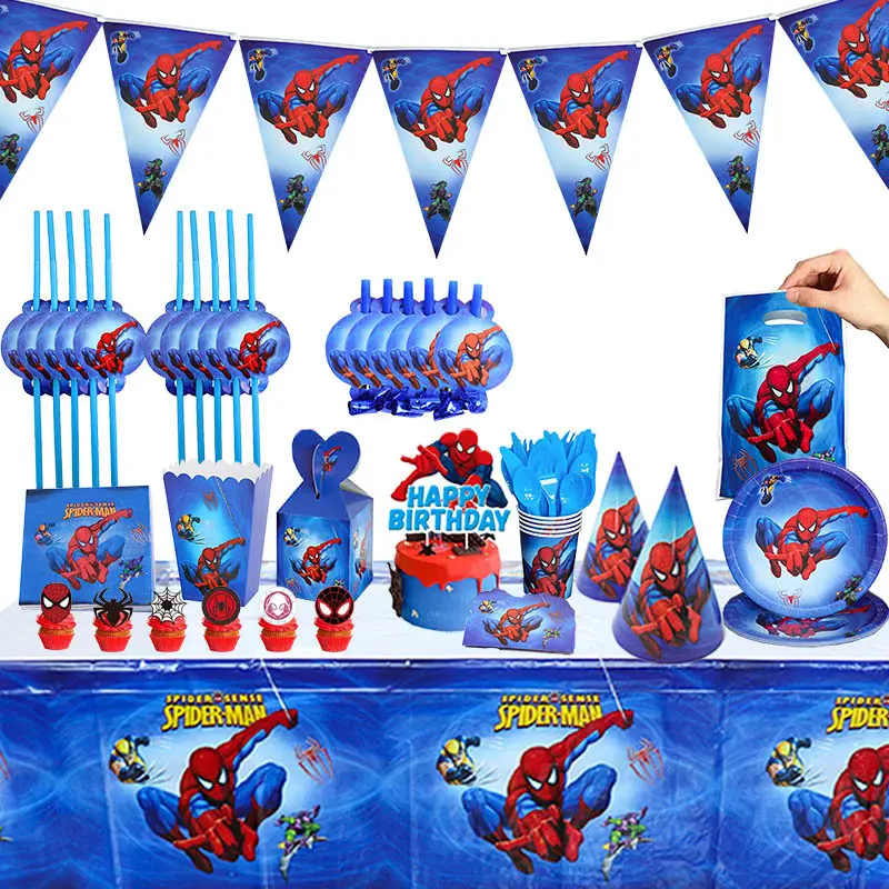 Vienkartiniai puodeliai „Žmogus voras” (Spiderman) 10 vnt.
