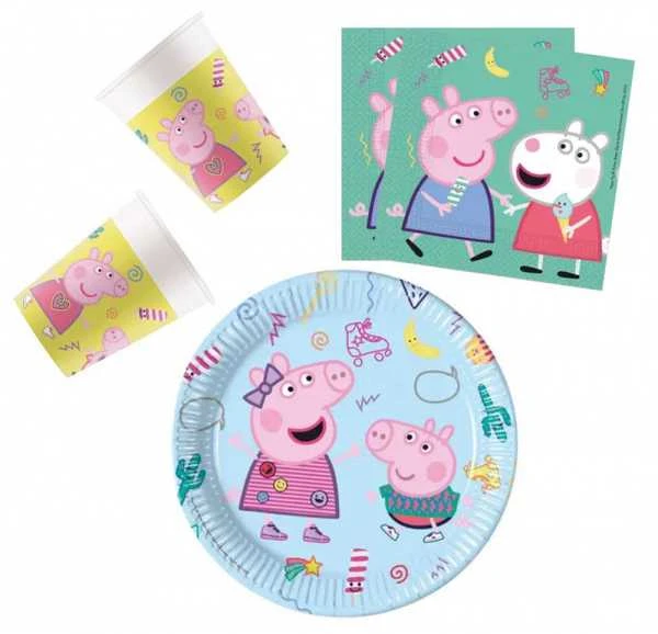 Vienkartinių Indų Rinkinys Peppa Pig, 36 vnt.