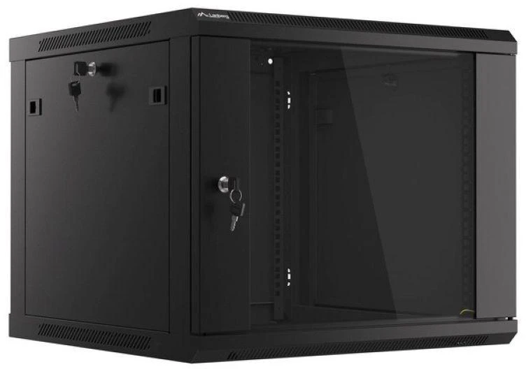 LANBERG WF01-6609-10B sieninis stovas 19 colių išmontuojamas plokščias paketas 9U/600x600mm juodas