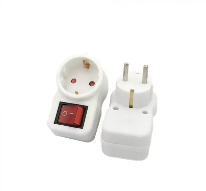 V-tac Vienvietis lizdo adapteris, baltas