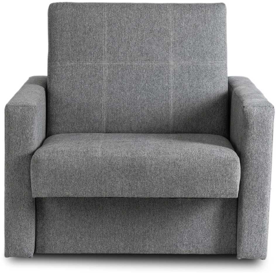 Mebel Elite Išskleidžiamas fotelis-lova MILAN 1, 197 × 97 cm, pilkas