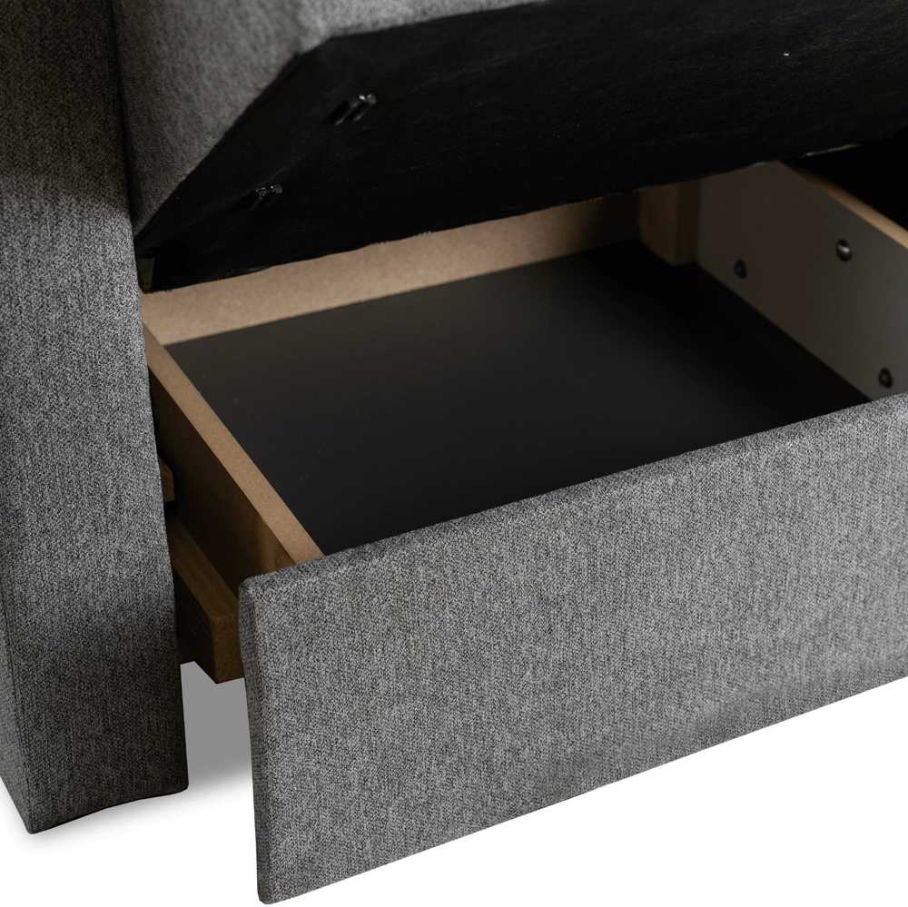 Mebel Elite Išskleidžiamas fotelis-lova MILAN 1, 197 × 97 cm, pilkas
