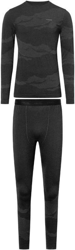 VIKING Gasher Man Set Merino men's underwear, dydis L, juodas