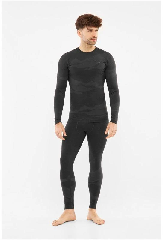VIKING Gasher Man Set Merino men's underwear, dydis L, juodas