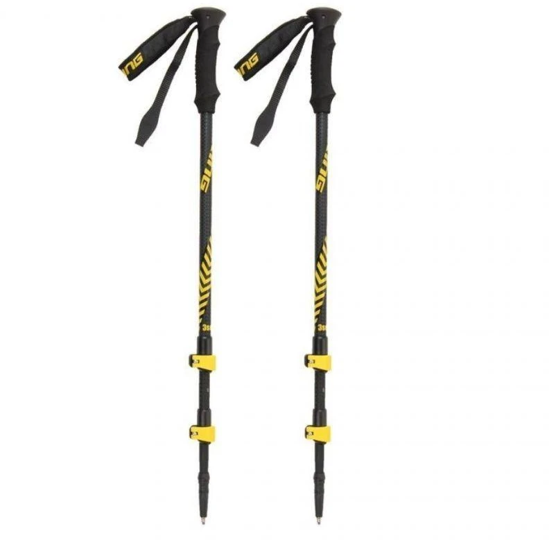 Trekingo lazdos Viking Teho Trekking 610-19-3322-64, juodai geltonos spalvos
