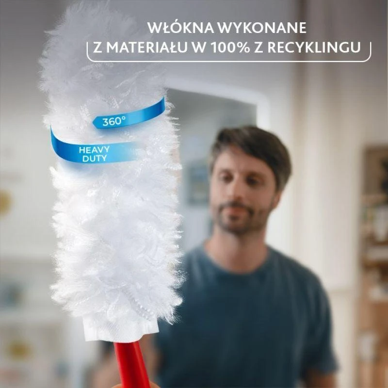 Vileda šiukšlių semtuvėlis su ilga rankena + 1 „Flex&Catch“ papildymo antgalis
