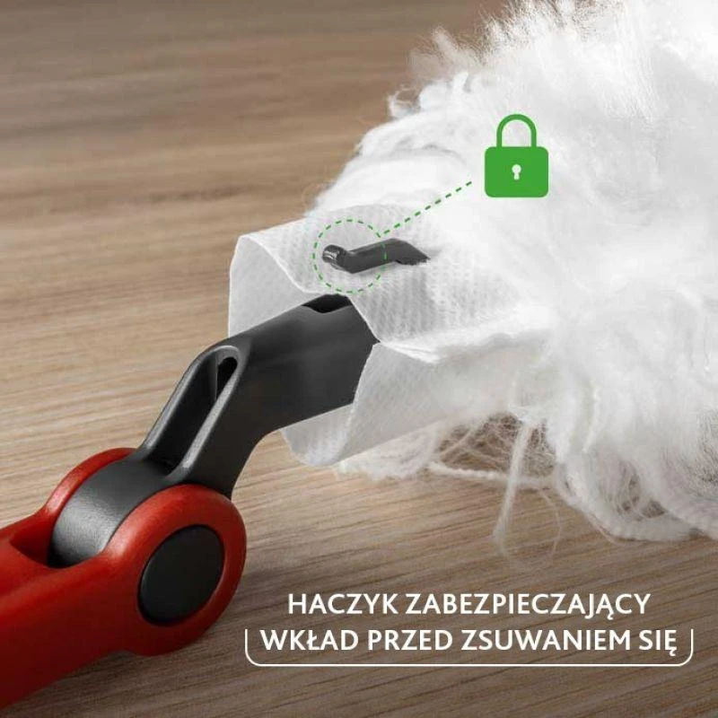 Vileda šiukšlių semtuvėlis su ilga rankena + 1 „Flex&Catch“ papildymo antgalis