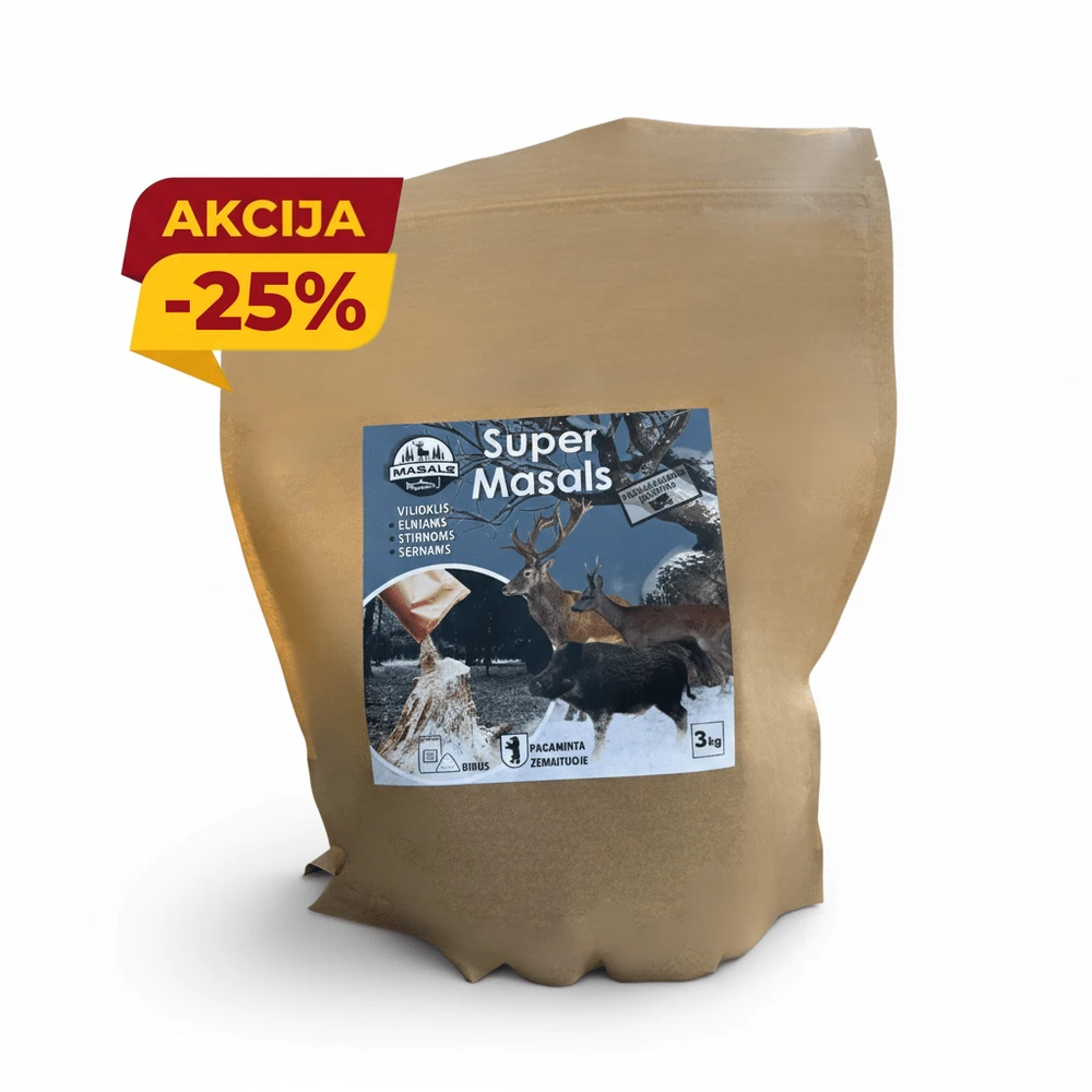Vilioklis šernams, elniams, stirnoms - SuperMasals, 3kg.