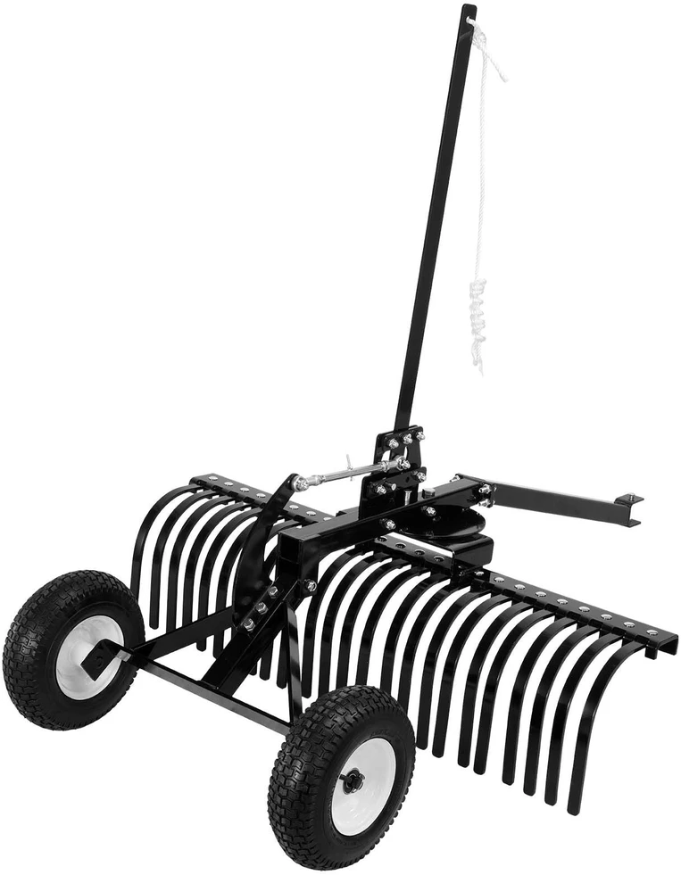VEVOR 122 cm žemės paviršiaus grėblys vilkimui už traktoriaus
