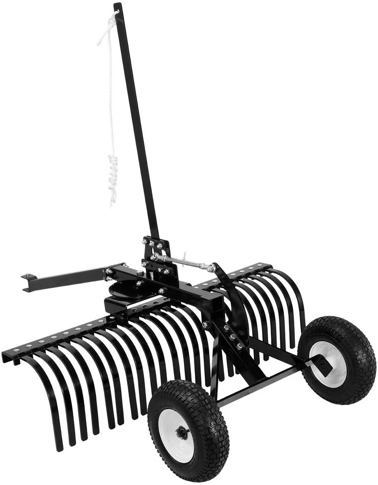 VEVOR 122 cm žemės paviršiaus grėblys vilkimui už traktoriaus