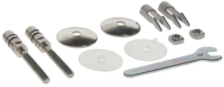 Villeroy & Boch fiksuotų chromuotų vyrių rinkinys