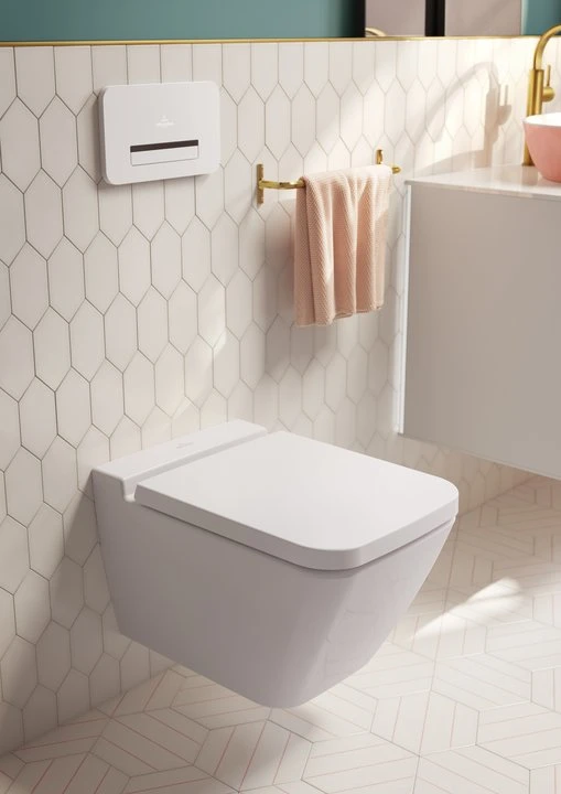 Villeroy & Boch Pakabinamo klozeto dangtis Villeroy ampBoch 9M88S1R1, su ,,Soft Close technologija