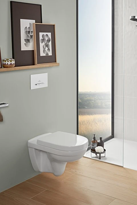 Villeroy & Boch O.Novo klozeto sėdynė su dangčiu SC Baltas