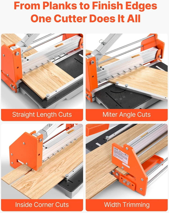 VEVOR Vinilo grindų pjaustyklė, 16mm laminatas