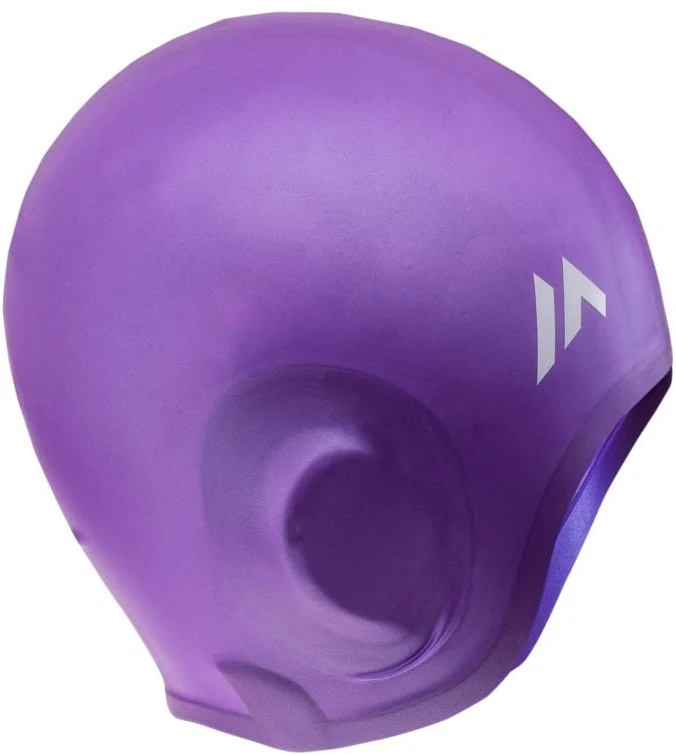 Violetinė plaukimo kepuraitė Martes Earsili, silikoninė