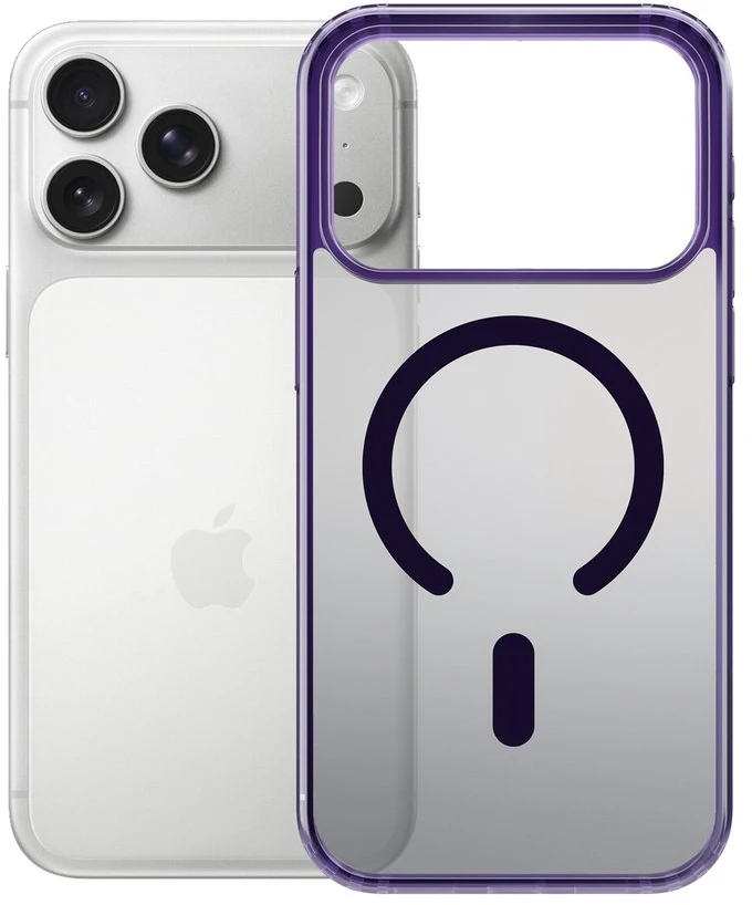 Dėklas 3MK Frosty MagCase skirtas Apple iPhone 17 Pro violetinės spalvos