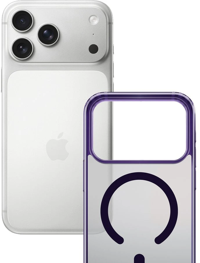 Dėklas 3MK Frosty MagCase skirtas Apple iPhone 17 Pro violetinės spalvos