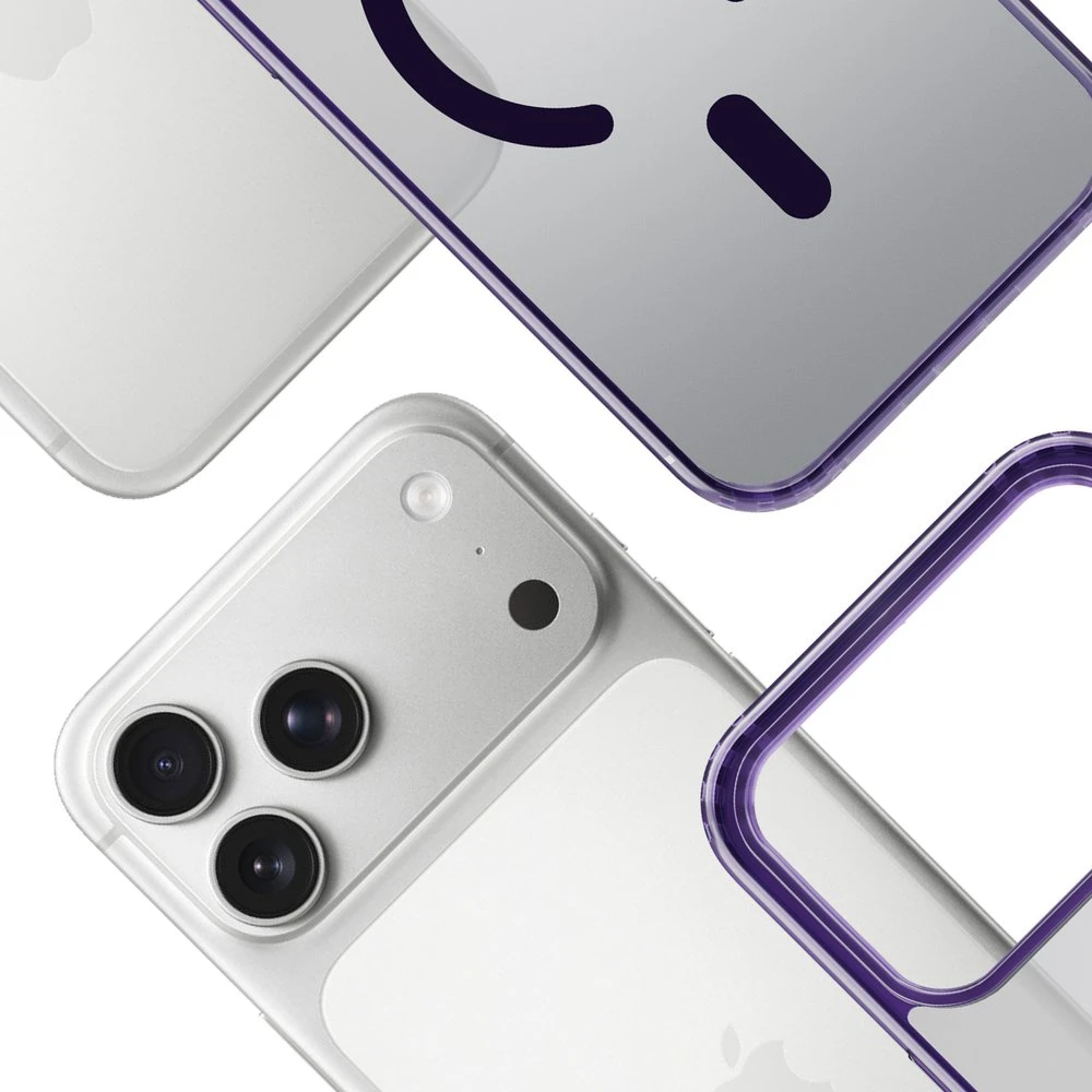 Dėklas 3MK Frosty MagCase skirtas Apple iPhone 17 Pro violetinės spalvos