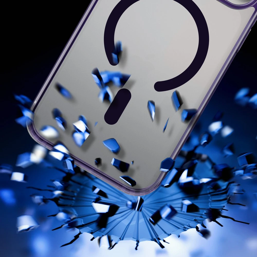 Dėklas 3MK Frosty MagCase skirtas Apple iPhone 17 Pro violetinės spalvos