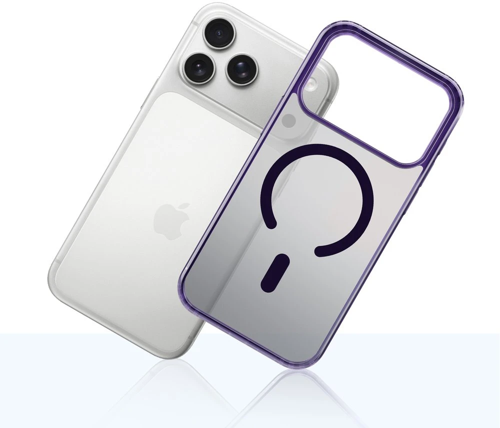Dėklas 3MK Frosty MagCase skirtas Apple iPhone 17 Pro violetinės spalvos
