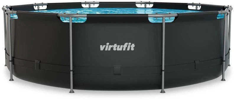 VIRTUFIT APVALUS BASEINAS 366 CM SU FILTRO SIURBLIU