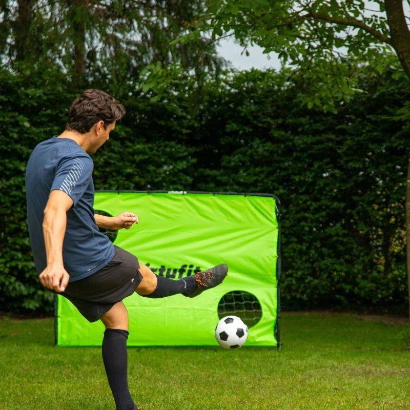 Michelin VIRTUFIT FUTBOLO VARTAI SU TRENIRUOČIŲ KILIMĖLIU - 215 X 150 CM