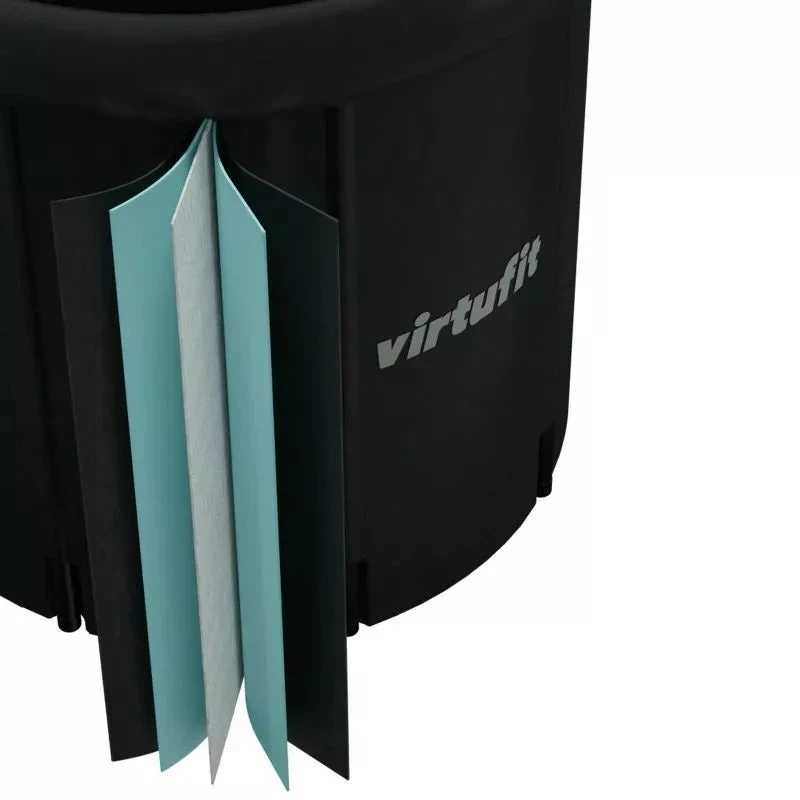 VIRTUFIT LEDINĖ VONIA XXL - 375 LITRAI - ANTRACITO SPALVOS - SU PRIEDAIS