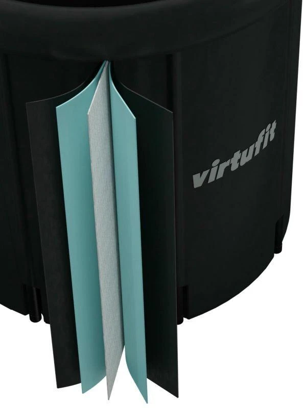 VIRTUFIT LEDINĖ VONIA XXL - 375 LITRAI - ANTRACITO SPALVOS - SU PRIEDAIS