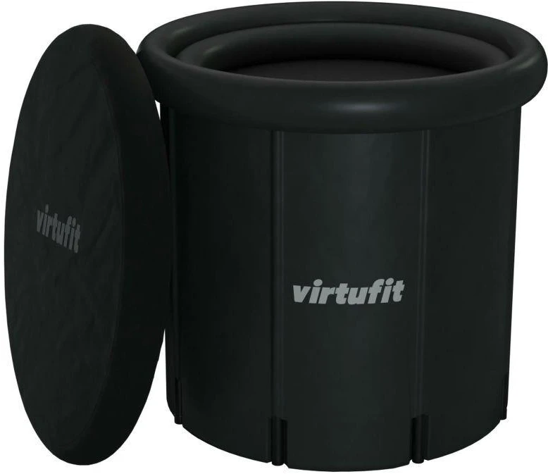 VIRTUFIT LEDINĖ VONIA XXL - 375 LITRAI - ANTRACITO SPALVOS - SU PRIEDAIS