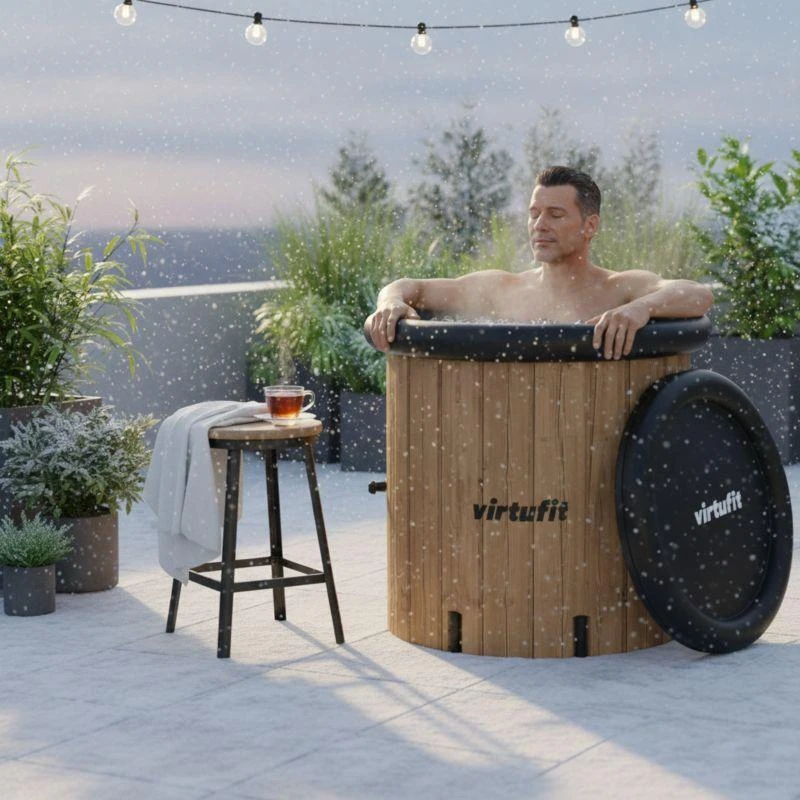 VIRTUFIT LEDO VONIA XXL - 375 LITRŲ - MEDIENOS IMITACIJA - SU PRIEDAIS