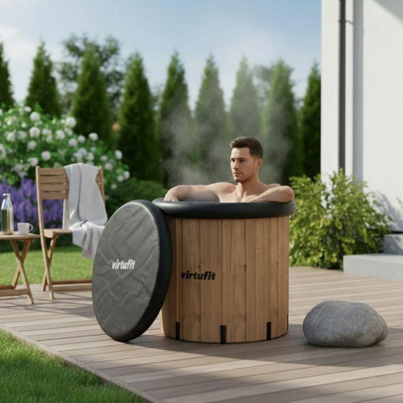 VIRTUFIT LEDO VONIA XXL - 375 LITRŲ - MEDIENOS IMITACIJA - SU PRIEDAIS