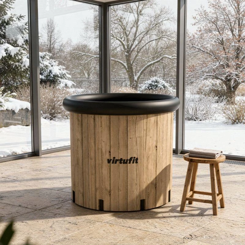 VIRTUFIT LEDO VONIA XXL - 375 LITRŲ - MEDIENOS IMITACIJA - SU PRIEDAIS