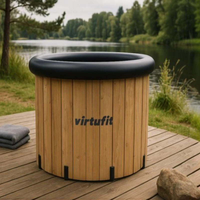 VIRTUFIT LEDO VONIA XXL - 375 LITRŲ - MEDIENOS IMITACIJA - SU PRIEDAIS
