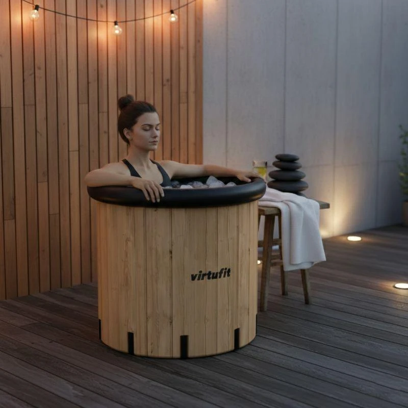 VIRTUFIT LEDO VONIA XXL - 375 LITRŲ - MEDIENOS IMITACIJA - SU PRIEDAIS
