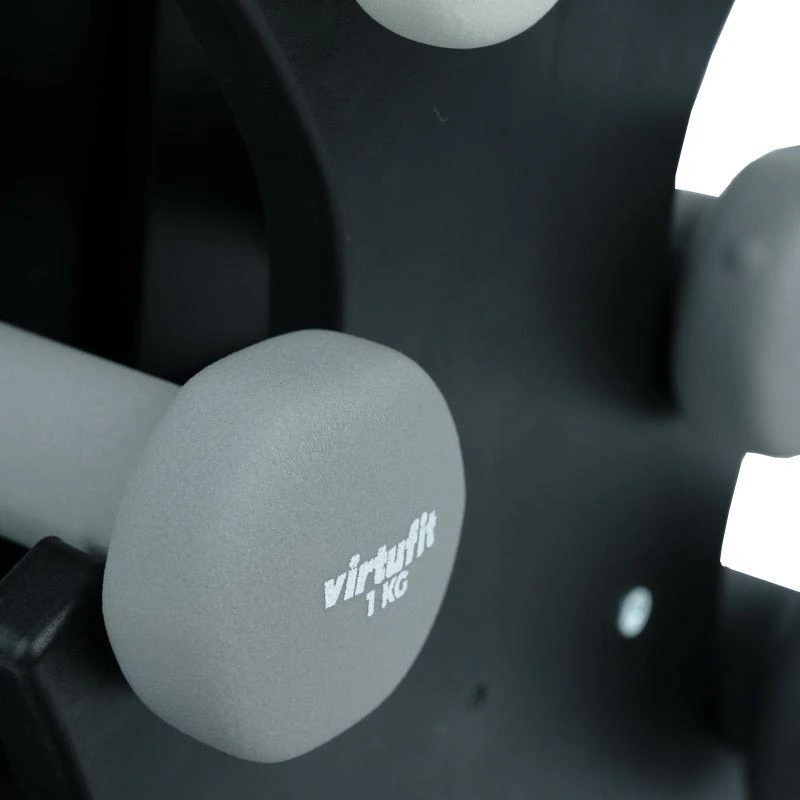 VIRTUFIT NEOPRENO SVAROMENŲ RINKINYS - Štangos rinkinys - su rankena