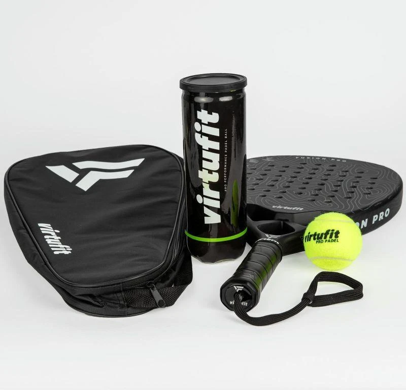 VIRTUFIT PADEL RAKETĖS KREPŠYS - JUODAI Baltas