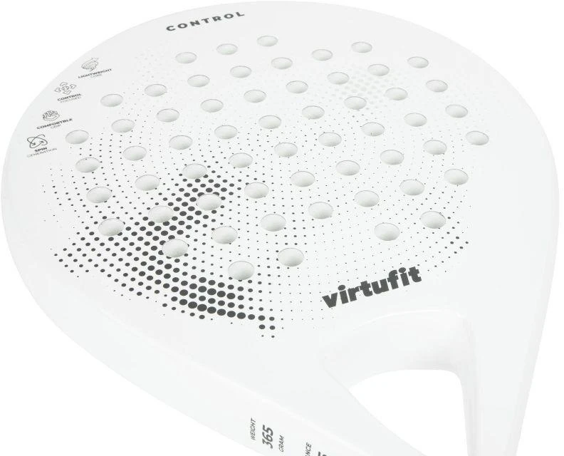 VIRTUFIT PADELIO KONTROLĖS RAKETĖ - BALTA IR JUODA