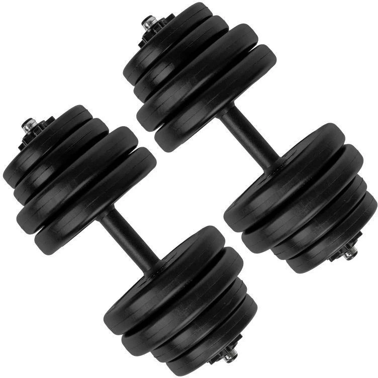 VIRTUFIT REGULIUOJAMASIS HANTELIS – SU VINILO DANGŲ – 15 KG