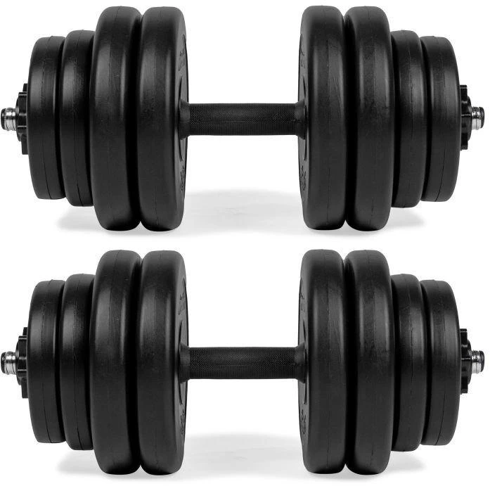 VIRTUFIT REGULIUOJAMASIS HANTELIŲ RINKINYS - VINILINIS - 2 X 14 KG