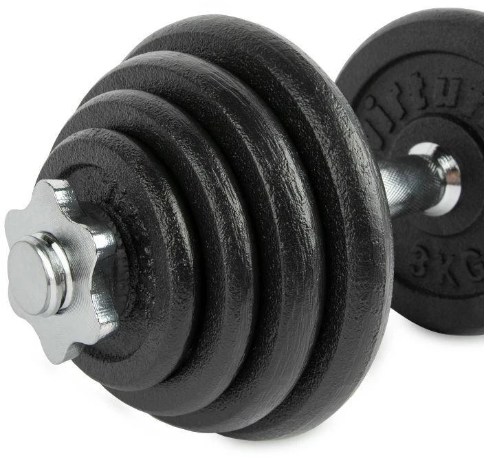 VIRTUFIT REGULIUOJAMŲ PRO HANTELIŲ RINKINYS - ŠTANGOS RINKINYS - KETAUS - 1 X 15 KG