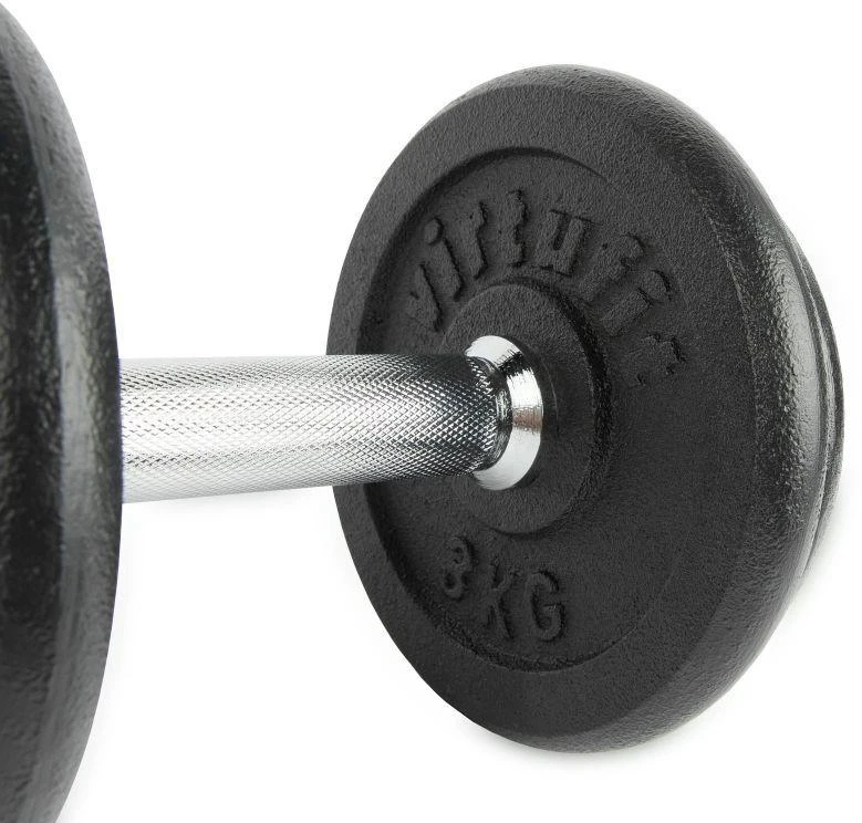 VIRTUFIT REGULIUOJAMŲ PRO HANTELIŲ RINKINYS - ŠTANGOS RINKINYS - KETAUS - 1 X 15 KG