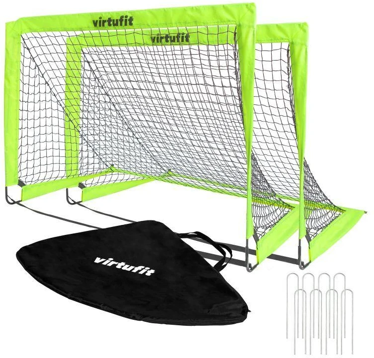 Xqmax VIRTUFIT SULANKSTOMAS FUTBOLO VARTŲ RINKINYS - FUTBOLO VARTAI - 120 X 90 CM