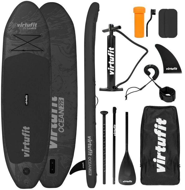 VIRTUFIT SUP LENTĖ OCEAN 275 SU PRIEDAIS, JUODA